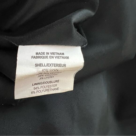 Theory Colette Charcoal Gray Wool Blend Sheath Dress Size 2 - Picture 13 of 14